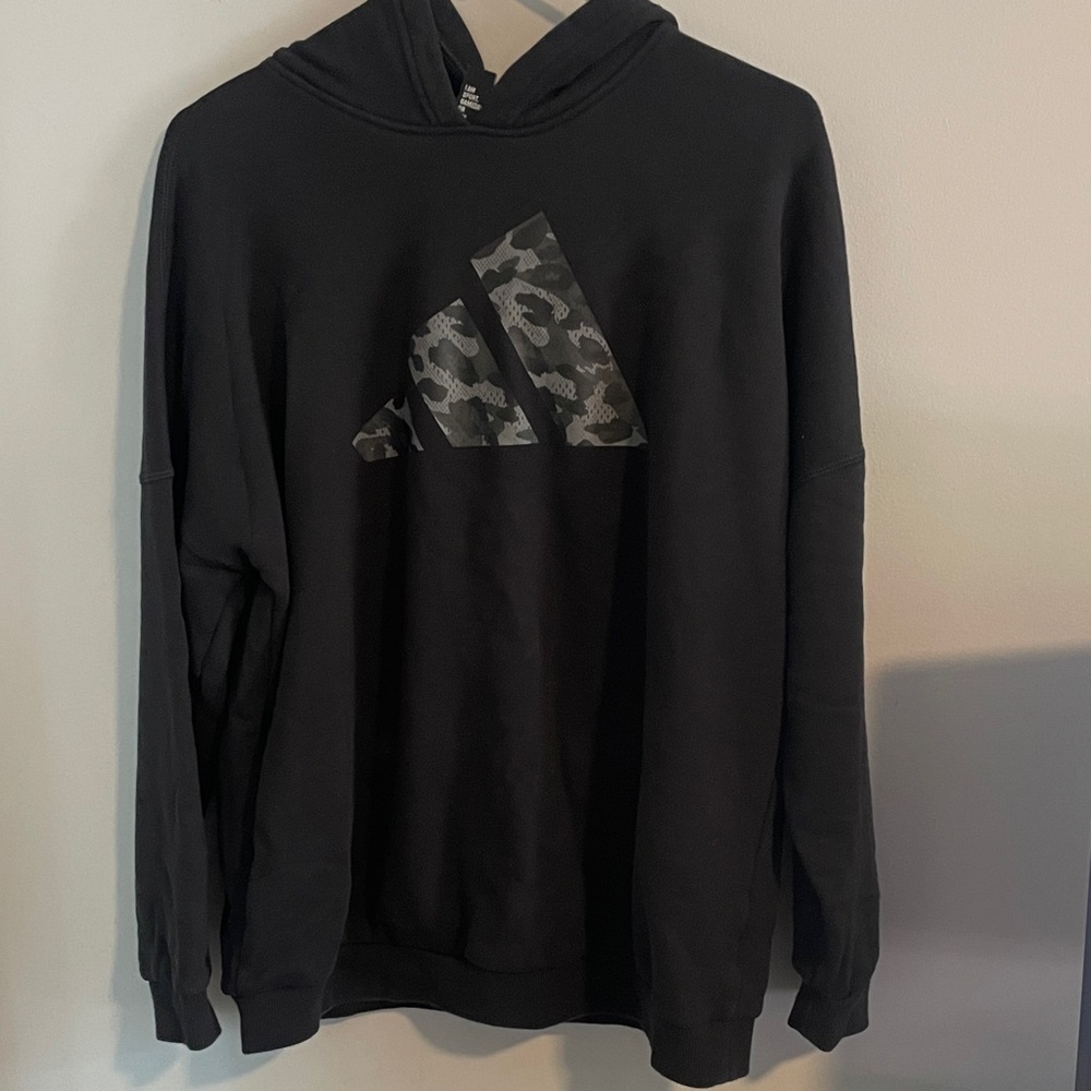 Adidas hoodie with camo logo